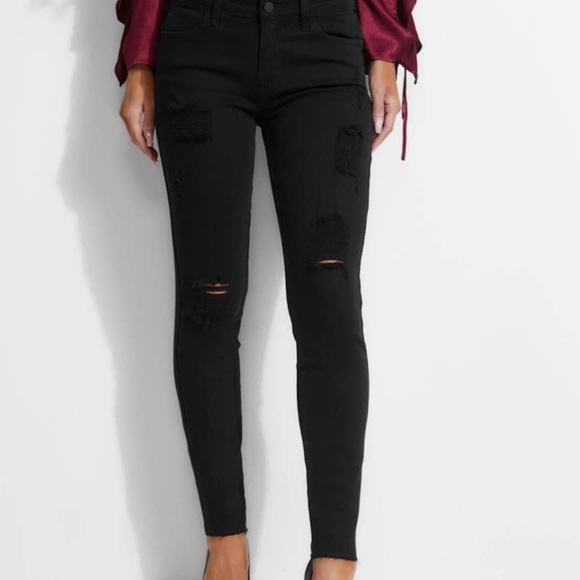 Guess Destroyed Sexy Curve Jeans - Picture 1 of 6